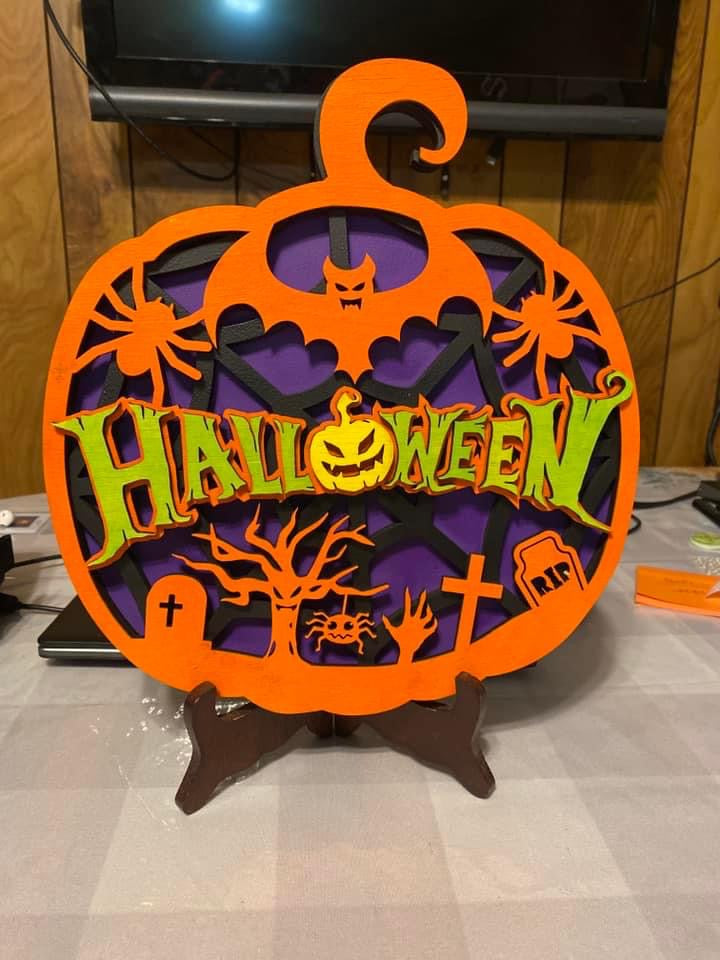 3 Layered Halloween Pumpkin