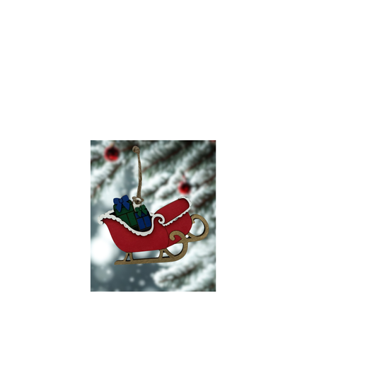 Santa’s Sleigh Ornament