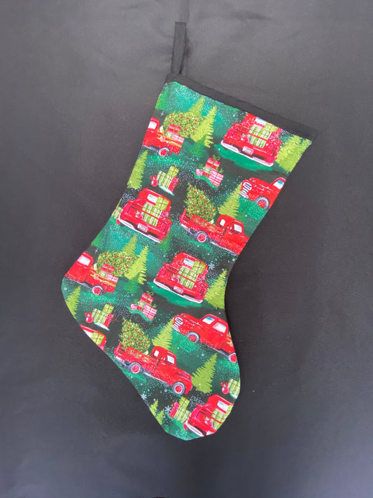 Vintage Truck Christmas Stocking