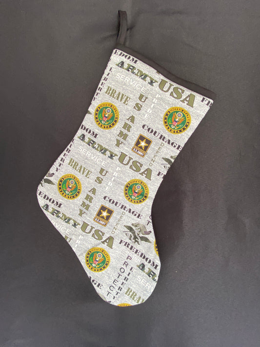 Army Christmas Stocking Print