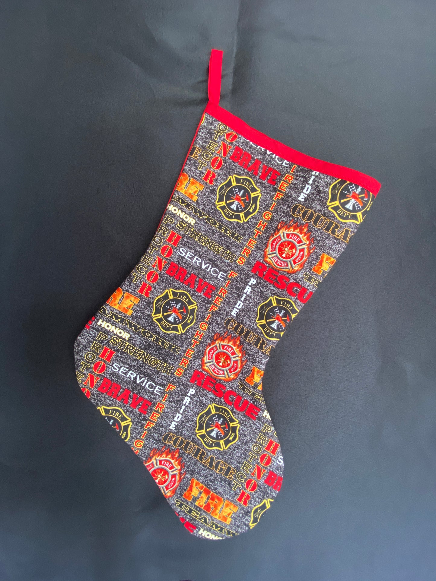 Fire Fighter Christmas Stocking